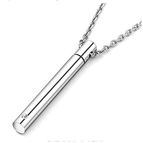 Isdy ネックレス メンズ ステンレス スティック ペンダント シルバー