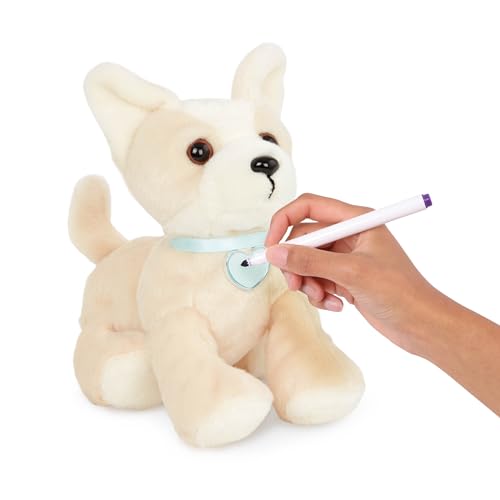 Pucci Pups - Adopt-A-Pup - Plüsch Hund - Welpe Spielset - Ausgestopfte Tiere - Spielzeughund mit Korb - 2 Jahre +