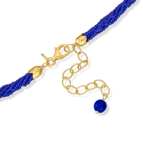 Ross-Simons Italian Multicolored Murano Heart Pendant Necklace in 18kt Gold Over Sterling3