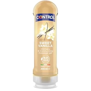 Control Sweet Vanilla Gel Massaggio 2 in 1 A Base D'Acqua All'Aroma Di Vaniglia, 100% Made in Italy, 200 ml
