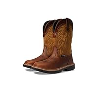 Wolverine Men's Rancher DuraShocks CarbonMax Wellington Western Boot, Tobacco/Gold, 11