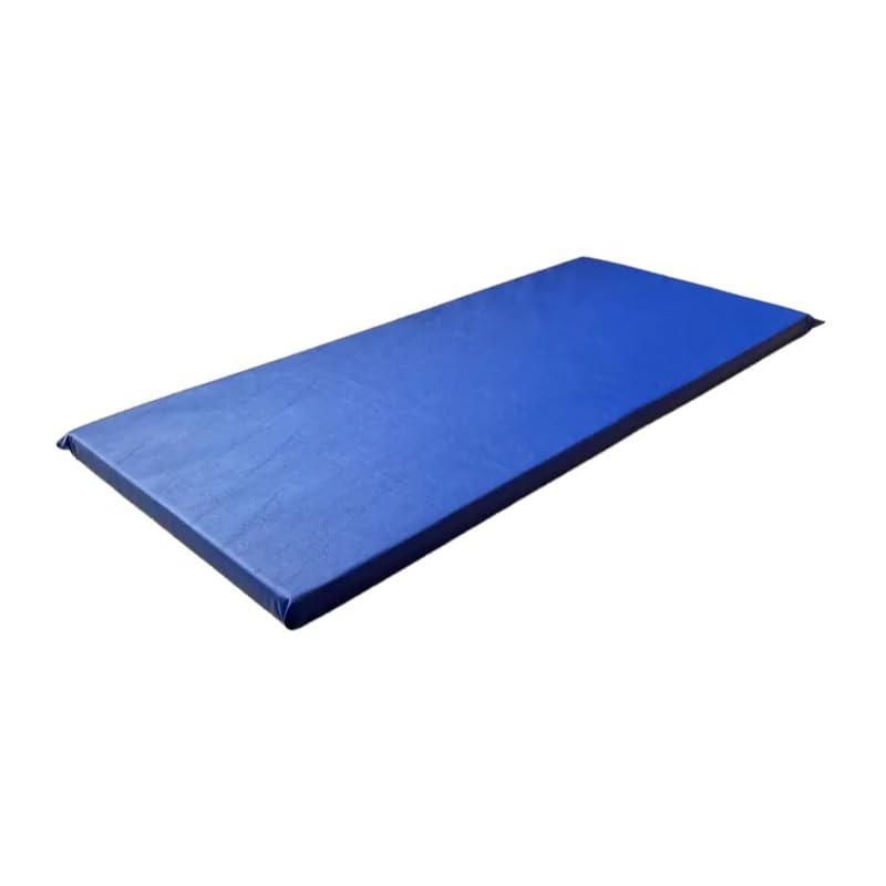 Colchonete de Academia 90x40x3 cm Compacto Espuma Macia D23 Impermeável Azul Preto Mat