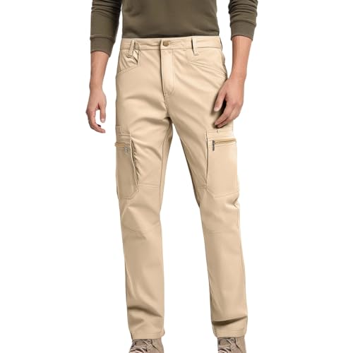 Cargo Pants for Men Quick Dry Water Resistant Tactical Pants Ripstop Elastic Waist Work Trousers Multi Pockets4