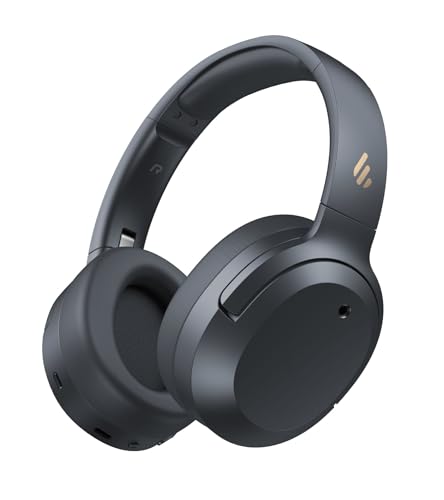 Edifier W820NB Plus Gen 2 Foldable Wireless Over-Ear Noise Cancelling Headphone, -49 dB ANC, LDAC Hi-Res Audio, 88H Playtime, Spatial Sound, AI Clear Calls, Bluetooth V6.1 & Multipoint - Dark Gray
