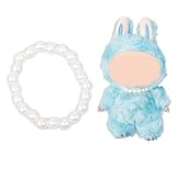 dimidium Pearl Necklace for Plush Dolls, Elegant Doll Jewelry, Removable Dress-Up Accessory for Collectors,13cm Age 12+
