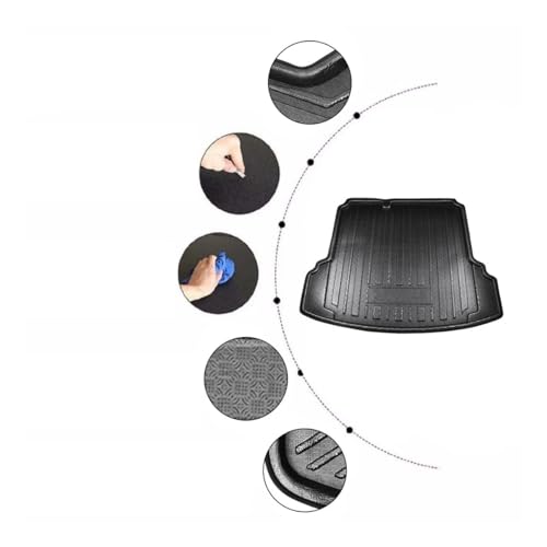 Tapis de coffre pour Jetta berline 2011-2018 plateau cargo sur mesure
