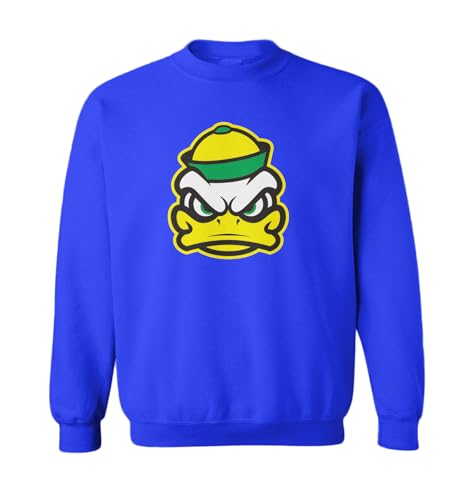 Tcombo Oregon College Sports - Duck Face Toddler Fleece Crewneck Sweater