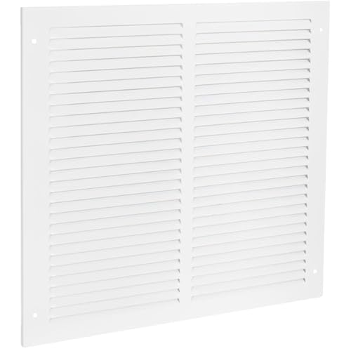 Fits 14x14 Duct Opening | Steel Return Air Grille Air Return Vent Cover for Ceiling and Sidewall | HVAC Cold Air Intake Grille | 45 Degree Louvered [Outer Dimensions of Grille: 15.75W x 15.75H]