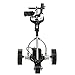 BATCADDY X3R Sealed Lead 18-Hole Battery Powered Golf Push Cart with Remote, Dual Motor, 9-Speeds and Reverse, Cruise Control, Anti-Tip Wheel, and Downhill Control, Titanium Silver