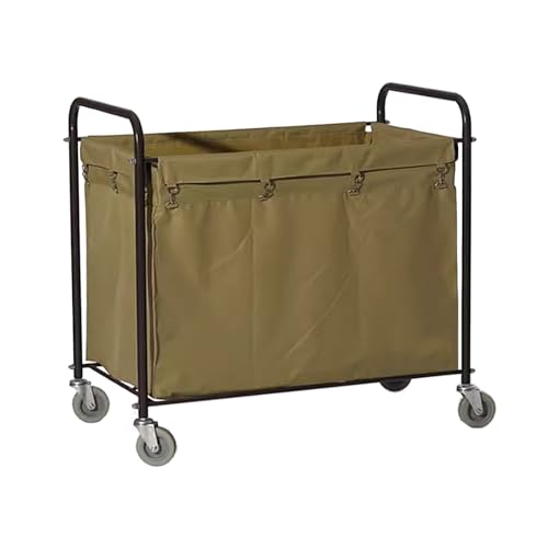Chariot de tri de linge roulant grand panier robuste 94x56cm pour chambre