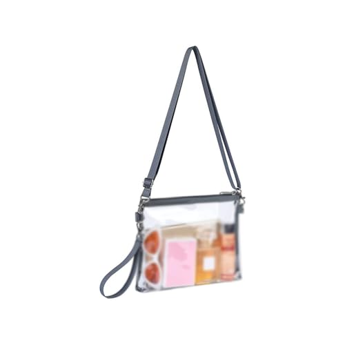 Women's Fashionable Transparent Shoulder Messenger Bag Simple and Versatile Portable Horizontal Messenger Bag