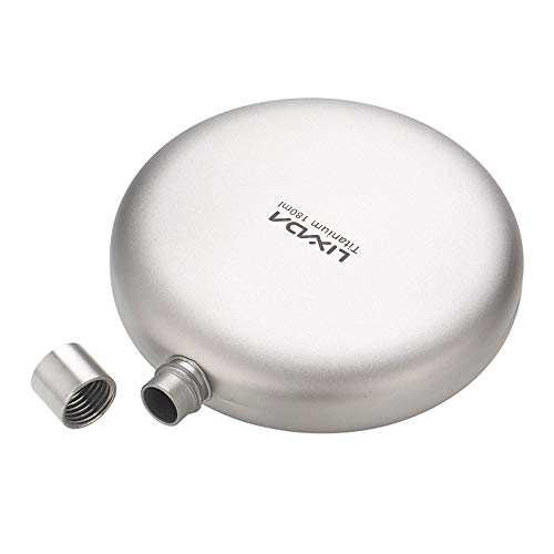 Frasco, Romacci Frasco de titânio à prova de vazamentos de 180 ml Frasco de vinho com álcool de uísq