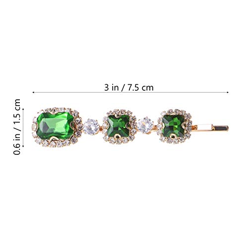 Lurrose Rhinestone Hair Clip Stylish Women Hair Barrette Lightweight Decorative Accessories for Parties Special Occasions Elegant Pins - Image 2