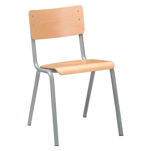 Générique Chaise Scolaire SYLLAB Taille 6 - CM2/ Collège/Lycée (Gris)