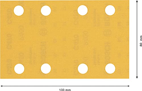 Bosch 10x EXPERT C470 schuurpapier met 8 gaten (voor Verf op hout, Hardhout, Ø 80x133 mm, Korrel 120, Professional Accessoires Vlakschuurmachine) - Afbeelding 4