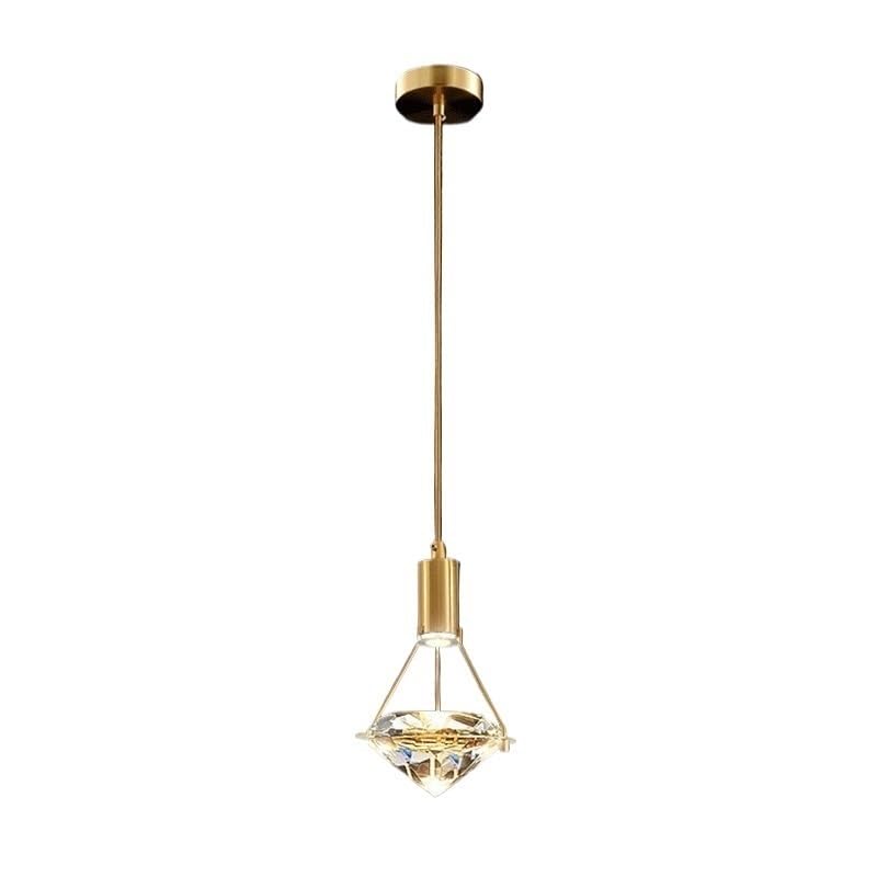 Chandelier en laiton nordique de haute qualité avec suspension LED ajustable
