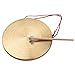 Yosoo Gong Instrument, Brass Cymbals, Hand Gong, Chinese Decor (30cm)