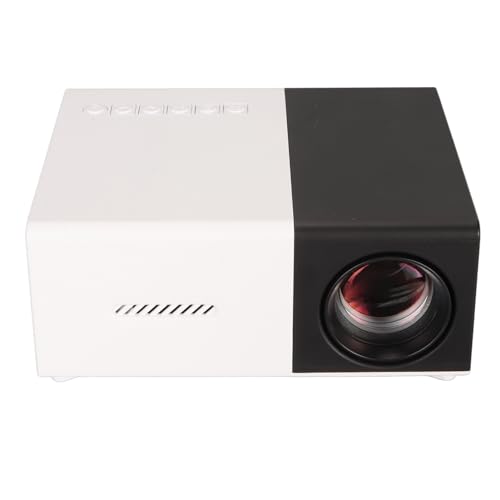 Projecteur Vidéo LED Pico, Mini Projecteur avec Haut-Parleur Stéréo intégré FHD 1080P pour la Maison (Prise UE)