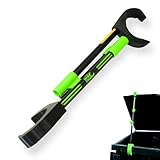 PropDaddy Trash and Recycling Dumpster Lid Prop Tool, Non-Contact Dumpster Opener, 3 Foot Lid Clearance, Black and Green