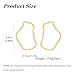 Chunky Geometric Hoop Earrings for Women Gold Silver Tone Statement Bold Design Drop Dangle Jewelry 2025 Trendy Fashion Accessories