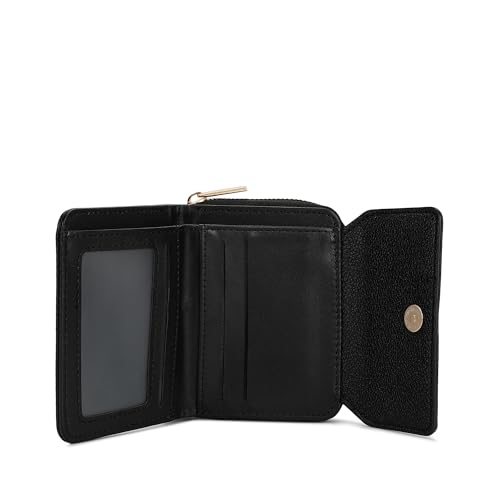 Image of Fastrack Women's Mini Organizer Wallet | Flap Closure, Tri-Fold Design, Zip Coin Pocket, Card & Cash Slots | Compact & Organized | 6 Months Warranty