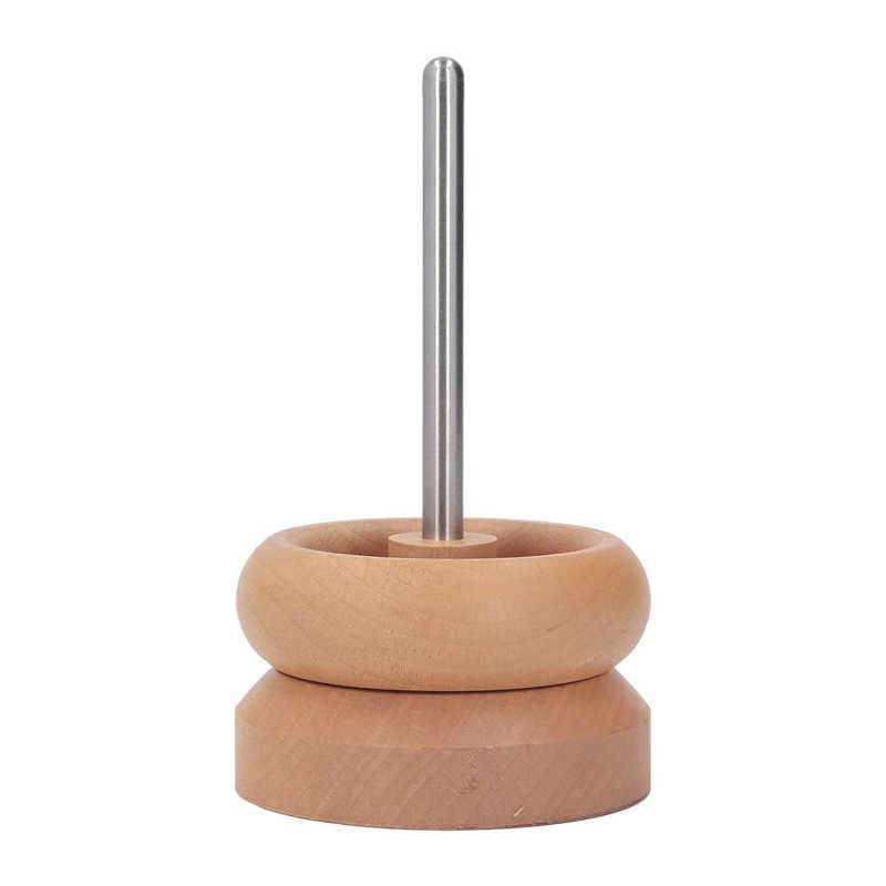 2 Pcs Bead Spinner Log Colored Beech Wood Beading Device Hand Made Beading Bowl Quick Beading Tool for