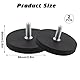 2 Stück Neodym Magnete Gummiert, Ø 66mm Gummi Runde Magnete, Flachgreifer Magnet, Scheibe Topfmagnet Mit M6 Außengewinde, 30kgs Tragkraft, für Lichtleisten, Gummi Runde Magnete mit Gewinde