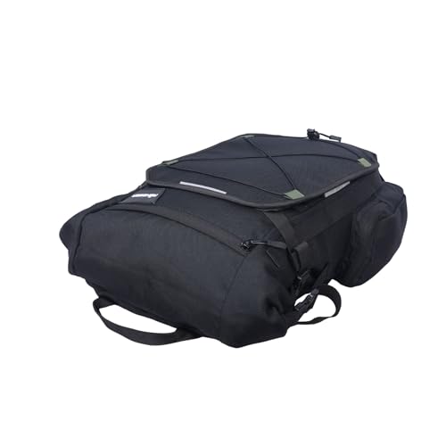 Image of Compack 25 - 25 L Waterproof Tail Bag | Roll-Top Modular Dry Bag with Removable Liner, Bottle Compartment, Beavertail & Backpack Convertible | Great for Weekend Rides & Touring