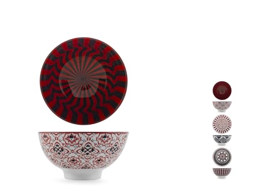 H&H By Bruno Barbieri Set 6 Poke Bowl Nomad In Porcellana Cm 10