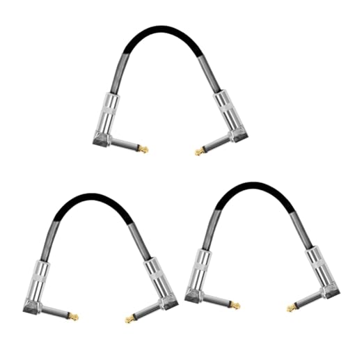 Câble patch pour pédales de guitare 6.35 mm idéal pour scène et studio