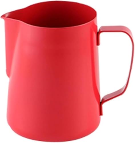 AZIEBAY カラフルな尖ったステンレススチールのラテアートポット、おしゃれなコーヒー器具