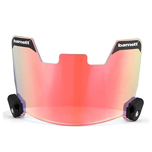 BARNETT Visor Revo, Visiera Football Americano Ragazzi Adolescenti, Trasparente, Taglia Unica