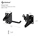 Heavy Duty Automatic Gate Latch for Wooden Fences,Self Locking Metal Gates for Vinyl Fence Outswinging Pool Gate Door Latches, Black