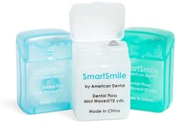 72 Pack Bulk Mini Waxed Dental Floss Mint Flavor, 12 Yards - Assorted Colors - Perfect for Dental Office Patient Give-Aways - Smartsmile # 21-671 image 3