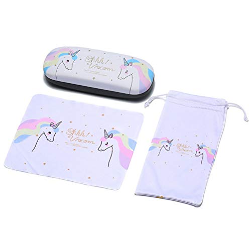 Brillenetui mit Einhorn-Motiv - Wei� - Einheitsgröße Cover