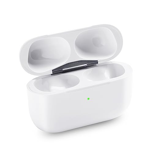 Replacement Wireless Charging Case Compatible with Airpods Pro 2nd & 1st Generation (USB-C) Charger Case Only with Bluetooth Pairing Sync Button - No Earbuds (White)