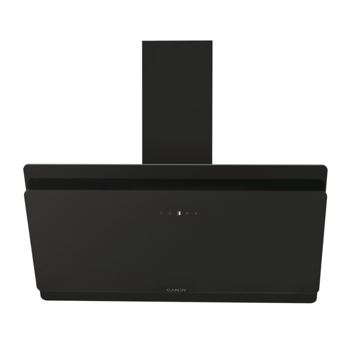 Candy CDG9CBP8B, cappa decorativa da 90 cm, 4 livelli di potenza, 611 M3/h, controllo touch, filtri in alluminio antigrasso e filtri a carbone inclusi, illuminazione LED, 62 dB, nero