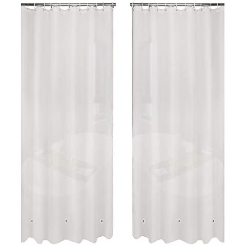 Ghooss Shower Curtain Liner(Pack of 2),PEVA Shower Curtain for Bathroom-Odorless,Waterproof-4 Gauge,72 x 78 Inch,Frost Cover