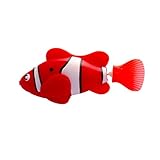 🐟【HALTEN SIE DIE KATZE UNTERHALTSAM】: Diese Roboterspielzeugfische sehen realistisch aus und können mit blinkenden roten Lichtern im Wasser schwimmen. katzenspielzeug fisch können schnell die Aufmerksamkeit von Katzen auf sich ziehen. Der katzen spielzeug verfügt über integrierte LED-Lichter, die im Wasser blinken können, was ausreicht, um die Neugier der Katzen zu wecken.