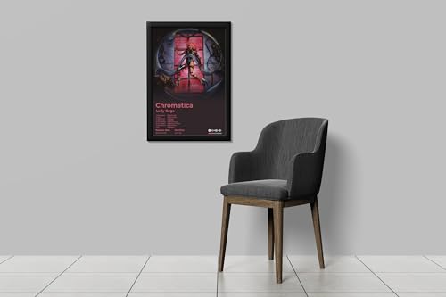 Image of BLINKART lagyGaga- Chromatica Wall Photo Frames | Wall Art for Bedroom, Living Room, Studio or Office | Album Cover Print with Spotify Song Link QR Code | Gift for Fans - 8x12 In