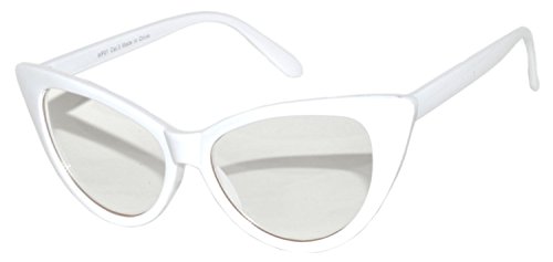 OWL Cateye Sunglasses for Women, Classic Vintage High Pointed Winged 1950s Inspired Glasses Retro Design3