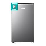 Hisense RR33D6AGX1- Frigobar,3.3 pies cúbicos,Termostato ajustable,Congelador independiente,Estantes para botellas de 2...