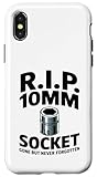 iphone x recensione dopo mesi Installazione facile Custodia per iPhone X/XS R.I.P. - Presa da 10 mm per meccanici auto