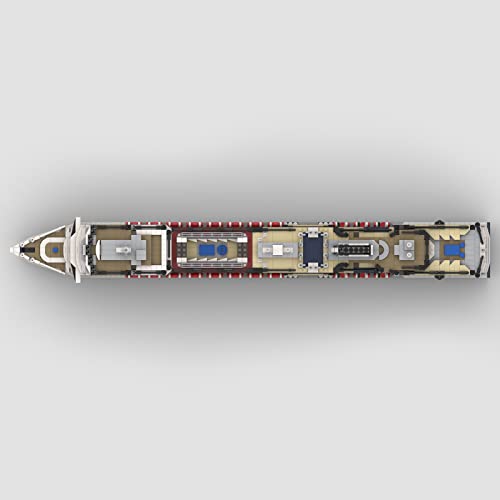 WWEI Technik Bausteine Schiff MS Koningsdam Kreuzfahrtschiff, 3622 Teile 1:400 Schiff Spielzeug Modellbausatz… – Bild 5