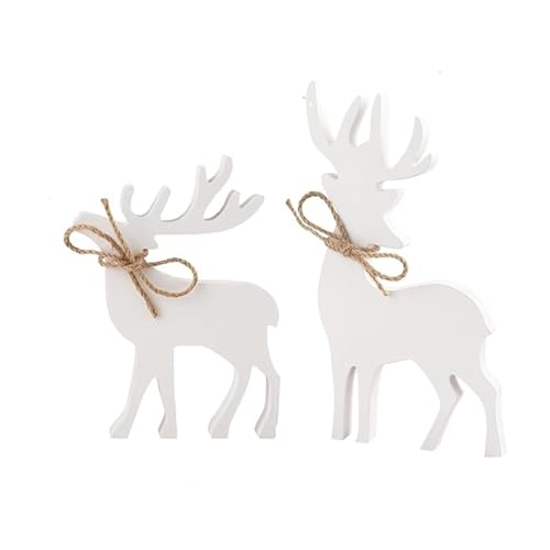 Fycakly Weihnachtsdeko Elegante Rentier-Skulptur – Tischdekoration, Festliche Tierfigur,...