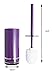 IMMANUEL Float Premium MS Acrylic Toilet Brush With Canister Holder | Purple | Modern Home Decor