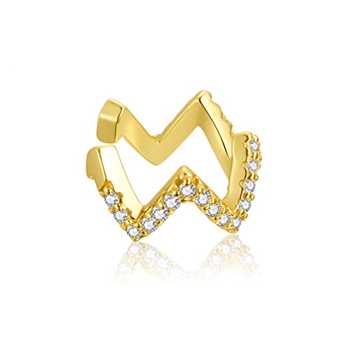 Boucles d'oreilles à clip argent 925 strass LAMGUL mono boucle