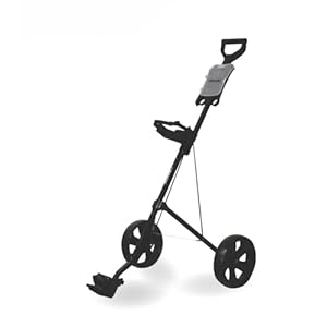 Jef World Of Golf Deluxe Steel Golf Cart, Black