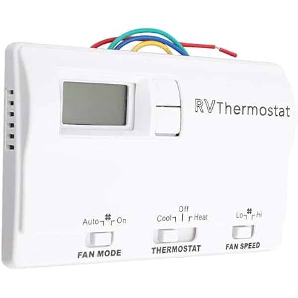 Generic Termostat Cyfrowy RV, materiał ABS, Sterowanie 3 Trybami, Zakres Temperatur od 37 do 98 F dla RV (WHITE)