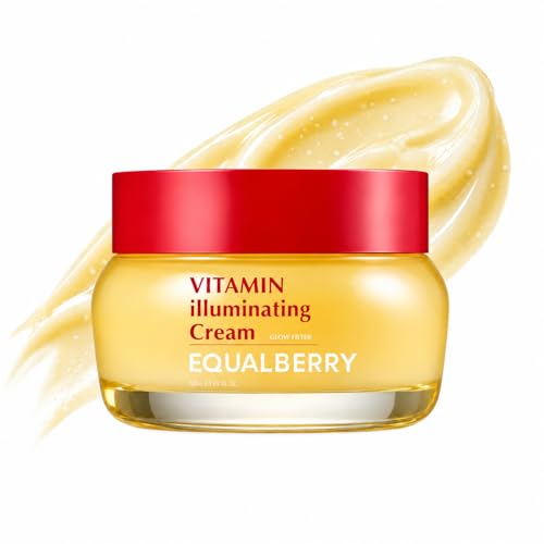 EQUALBERRY Vitamin Illuminating Cream with Niacinamide, TXA, Ceramide | Brightening for Uneven Tone & Dull Skin, Skin Barrier Support, Lightweight Hydration, 1.69 fl oz / 50ml